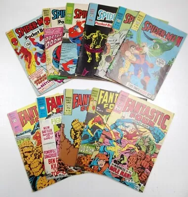 Buy Bundle Lot 10 Vintage Pocket Book Comics Spiderman & Fantastic Four • 19.99£