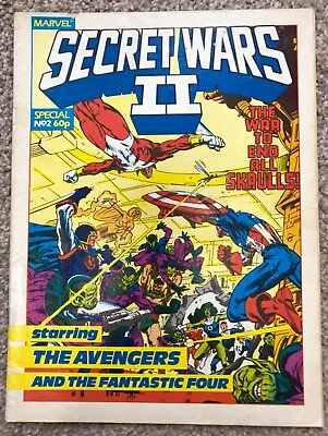 Buy Secret Wars II Special 2 Marvel UK July 1986 Avengers Fantastic Four Skrulls  • 3£