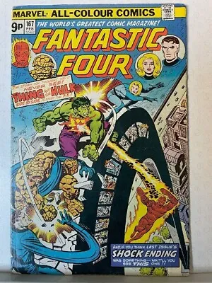 Buy Fantastic Four # 167 Marvel Comics 1976 Hulk Versus Thing George Perez • 3.50£