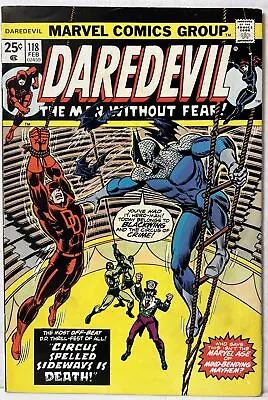 Buy Marvel Daredevil #118 Bronze Age Comic Book 1975 Black Widow 1st App Blackwing • 7.99£