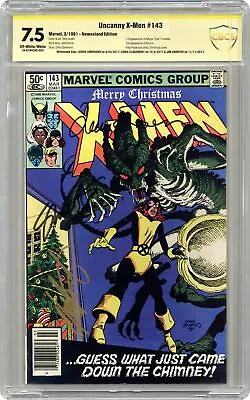 Buy Uncanny X-Men #143 CBCS 7.5 Newsstand SS Simonson/ Claremont/ Shooter 1981 • 87.38£