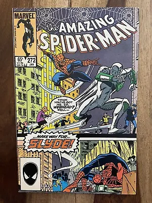 Buy Amazing Spider-man #272-1st Appearance Of Slyde-puma Appears-kyle Baker Nm 9.4 • 7.96£