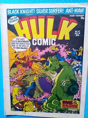 Buy Hulk Comic #42 - Marvel UK Weekly - 1979 - VERY GOOD CONDITION - 1ST PRINTING • 4.50£