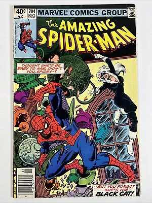 Buy Amazing Spider-Man #204 (1980) Black Cat | Marvel Comics • 9.48£