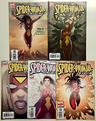 Buy Marvel Comics Spider-Woman Origin Key 5 Issue Lot 1 2 3 4 5 Set High FN • 0.99£