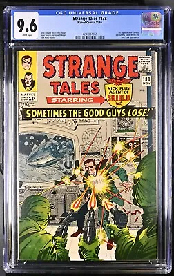 Buy STRANGE TALES 138 CGC 9.6 WHITE PAGES 1st ETERNITY 💎 2nd TOP GRADE ONLY 3 9.8 • 1,888.43£