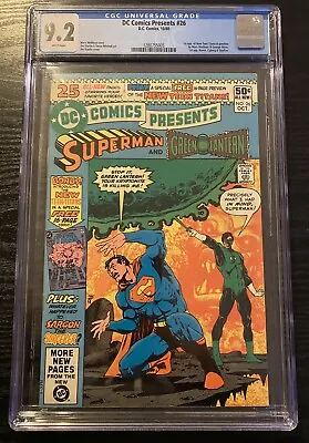Buy DC Comics Presents 26 CGC 9.2 1st Appearance Of NEW TEEN TITANS White Pages • 142.31£