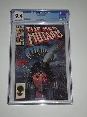 Buy New Mutants 18 (1984 Marvel) CGC 9.4 1st New Warlock Appearance • 39.42£