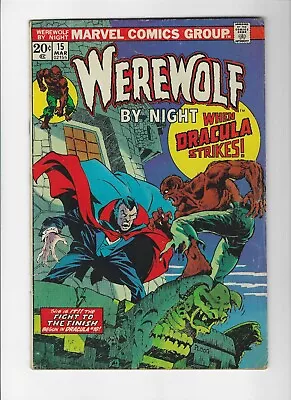 Buy Werewolf By Night #15 Origin Of Werewolf By Night 1972 Series Marvel • 39.08£
