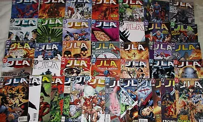 Buy HUGE JLA LOT OF 41 ISSUES! (DC Comics) Batman, Flash - Waid, Byrne, Hitch Etc • 35£