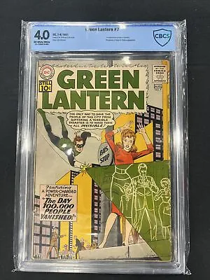 Buy Green Lantern 7 (CBCS 4.0) Origin And 1st App Sinestro 1st App Terga 1961 DC • 502.67£