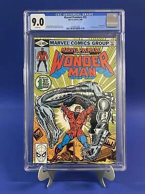 Buy Marvel Premiere #55 CGC 9.0 WP 1st Solo Wonder Man Marvel 1980 MCU KEY 🔑 📈 • 108.33£