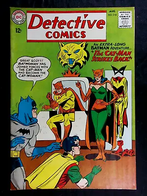 Buy Detective Comics #318 VF 8.0, Batman Batwoman App. Vintage DC Comics 1963 • 225.19£