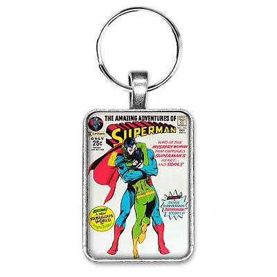 Buy Superman #243 Classic Neal Adams Cover Key Ring / Necklace DC Comic Book Jewelry • 12.42£