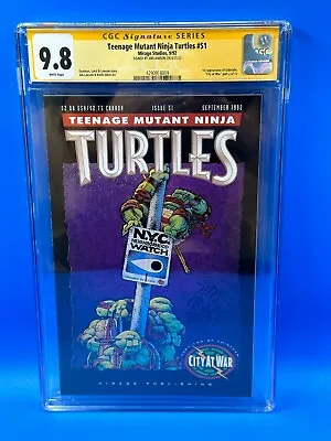 Buy Teenage Mutant Ninja Turtles #51 - Mirage Studios - CGC SS 9.8 - Sig Jim Lawson • 268.16£