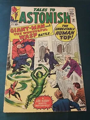 Buy TALES TO ASTONISH# 50 Dec 1963 1st Human Top/Origin Wasp Kirby Art KEY! CHZ • 71.12£