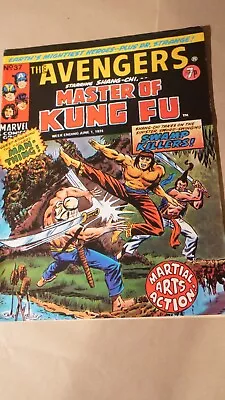 Buy Avengers Featuring Shang Chi Master Of Kung Fu Marvel #37 June 1974 • 3.95£