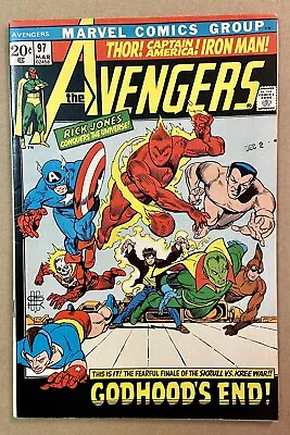 Buy Avengers #97 VF+ 1971 Kree-Skrull War • 44.24£