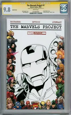 Buy Marvels Project #1 Blank Cgc 9.8 Signature Series Signed Atkins Iron Man Sketch • 159.95£