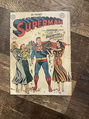Buy Superman #61 (1949) - 1st Green Kryptonite! Origin Retold! 1st Time To Krypton! • 639.62£