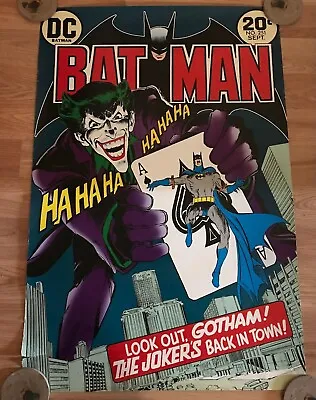 Buy Vintage Batman 251 Classic Neal Adams Joker Cover Wall Poster/Free Shipping! • 26.54£