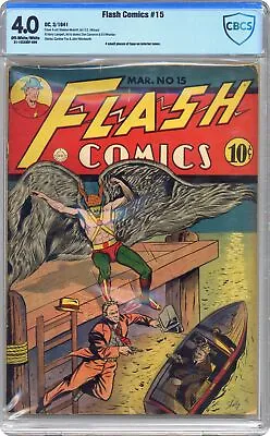 Buy Flash Comics #15 CBCS 4.0 1941 21-1ECE89F-009 • 820.29£