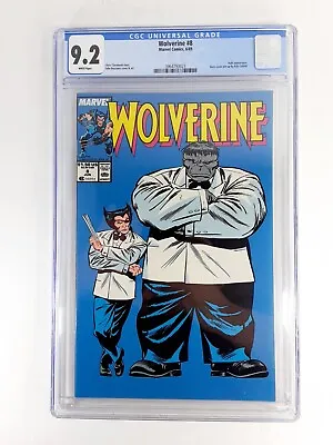 Buy Wolverine #8 CGC 9.2 Marvel 1989 Iconic Patch & Joe Fixit Cover Liefeld Pin Up • 96.04£