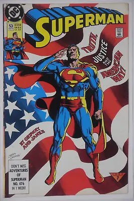 Buy Superman #53 1st Appearance Sons Of Liberty DC Comics 1991 • 12.25£