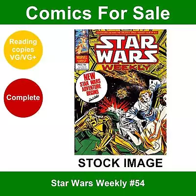 Buy Star Wars Weekly #54 Comic - VG/VG+ 14 February 1979 - Marvel UK • 3.49£