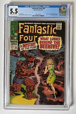 Buy Fantastic Four #66, CGC 5.5, Key Issue - Start Of The 2 Part Origin Of Him • 188£