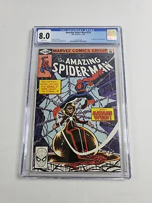 Buy Amazing Spider-Man #210 - CGC 8.0 White Pages (1980) WP - 1st App Madame Web Key • 106.88£