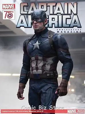 Buy Captain America 75th Anni Magazine #1 (20016) Movie Cover Superb Magazine! • 3.51£