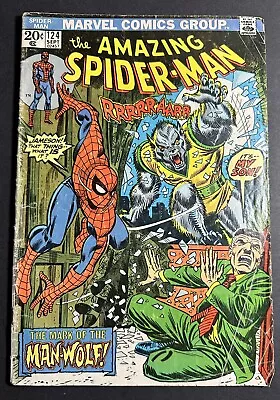 Buy Marvel Comics The Amazing Spider-Man #124 1st Appearance Of Man-Wolf  1973! • 35.57£