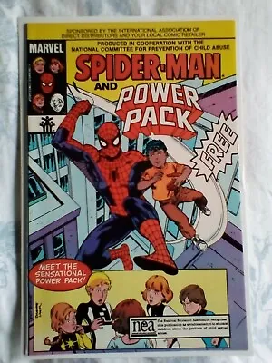 Buy Spider-Man & Power Pack 1 (1984) Child Abuse Awareness Promotional Giveaway NEA • 9.99£