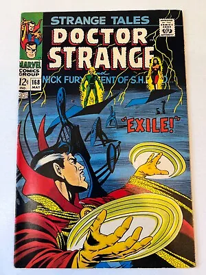 Buy Strange Tales #168 FN 1968  Exile!  Cover Art Dan Adkins  • 23.65£