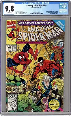 Buy Amazing Spider-Man #343 CGC 9.8 1991 2117951004 • 91.94£