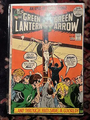 Buy Green Lantern #89 Neal Adams Classic Crucifixion Cover DC Comics 1972 VG/F • 19.99£