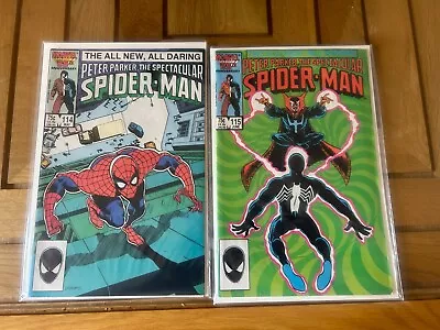 Buy Spectacular Spider-Man #114 & 115 Copper Age Comics (Marvel 1986) • 16£