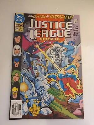 Buy DC Comics - Justice League America #64 - July 1992 - VFN • 4.25£