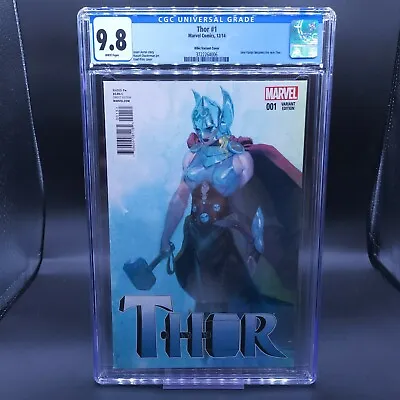 Buy Thor #1 CGC 9.8 1:50 Esad Ribic Variant 1st Appearance Of Jane Foster As Thor  • 159.84£