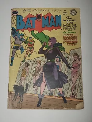 Buy Batman #84 Classic Catwoman Cover & Story Lower Grade • 316.94£