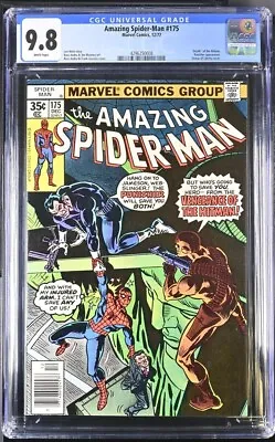 Buy Amazing Spider-man #175 Cgc 9.8 White Pages Marvel Comics 1977 - Early Punisher • 315.49£