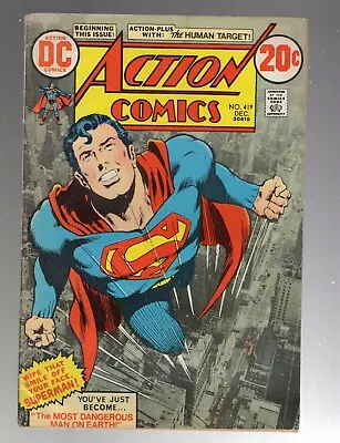 Buy Action Comics #419 Beautiful Higher Grade Superman 1972 1st App Of Human Target • 78.84£