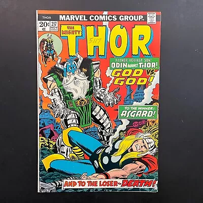 Buy Thor 217  1st Krista Bronze Age Marvel 1973 John Romita Sr. Cover Comic Book • 9.46£
