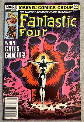 Buy Fantastic Four #244 1st Frankie Raye As Nova John Byrne Newsstand NM- • 27.76£