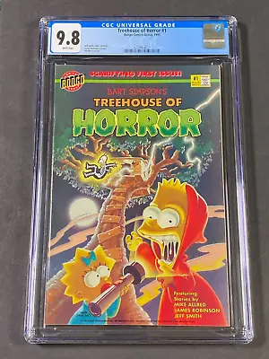 Buy Treehouse Of Horror #1 CGC 9.8 WT Pgs 1995 4220864021 Bongo Comics Jeff Smith • 395.30£