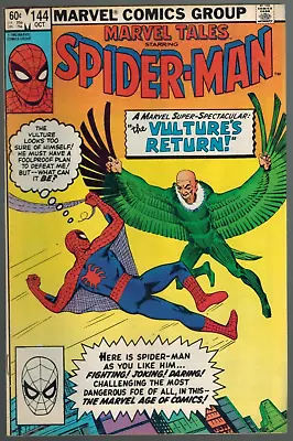 Buy Marvel Tales 144  Vs The Vulture!  (rep Amazing Spider-Man #7)  Fine/VF 1982 • 6.29£