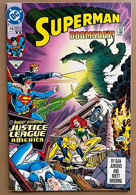 Buy DC Comics #74 Dec '92 Superman 2nd Print Doomsday! Justice League NEW • 4.01£