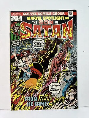 Buy Marvel Spotlight #12 Son Of Satan Marvel 1973 1st Full Appearance & Origin 7.5 • 35.47£