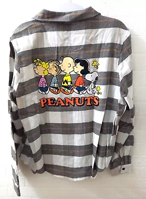 Buy Snoopy Woodstock Charlie Brown Peanuts Aisle / Blouse Long Sleeve Grey Size M NEW USA • 30.89£